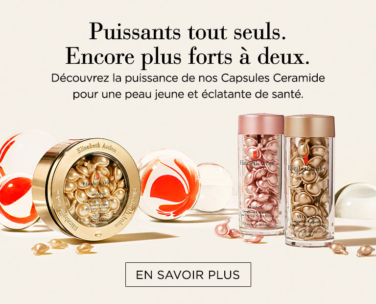 Puissants tout seuls. Encore plus forts à deux. Découvrez la puissance de nos Capsules Ceramide pour une peau jeune et éclatante de santé.